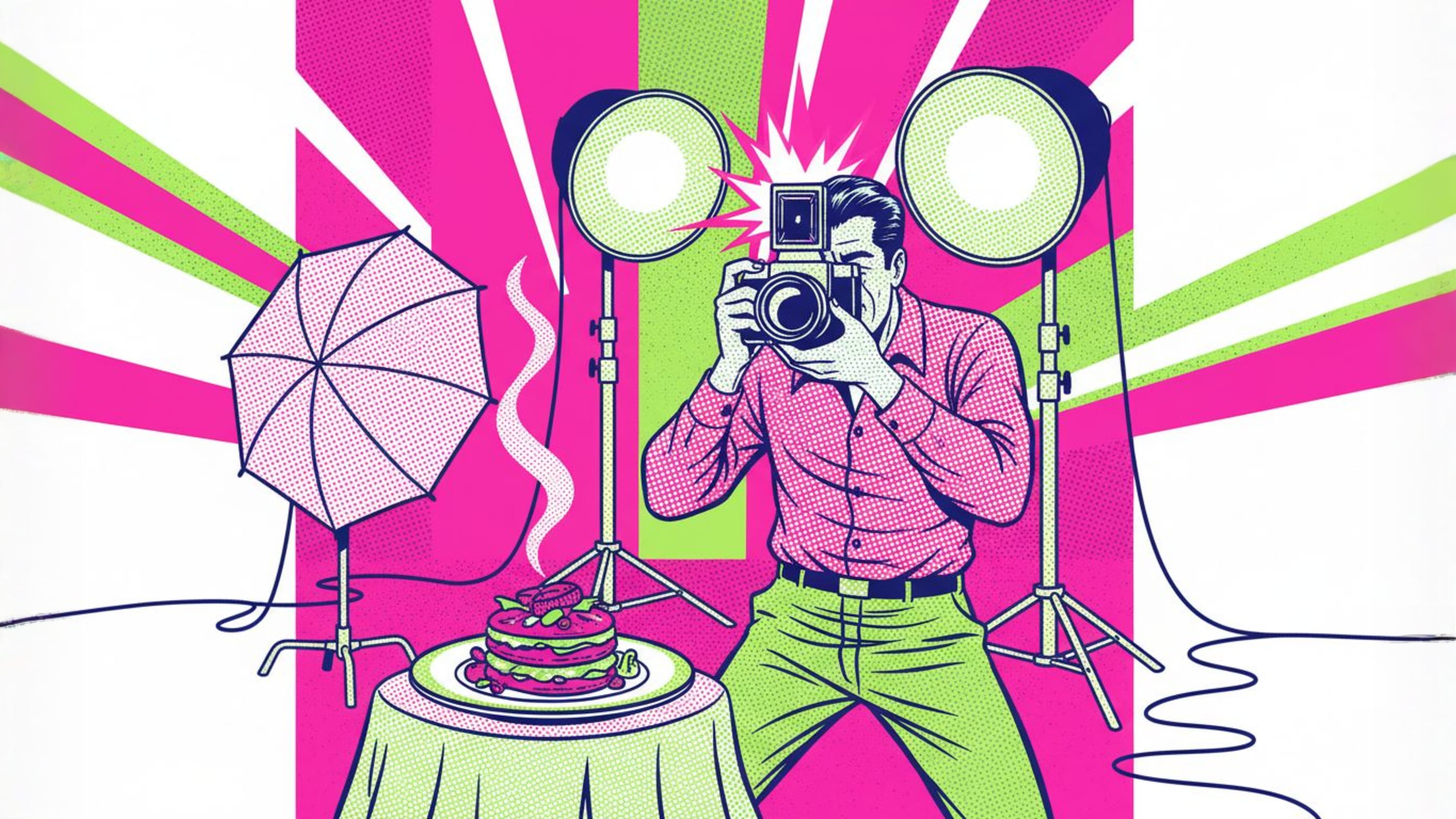 Professional photo shoot setup with product and soft lighting