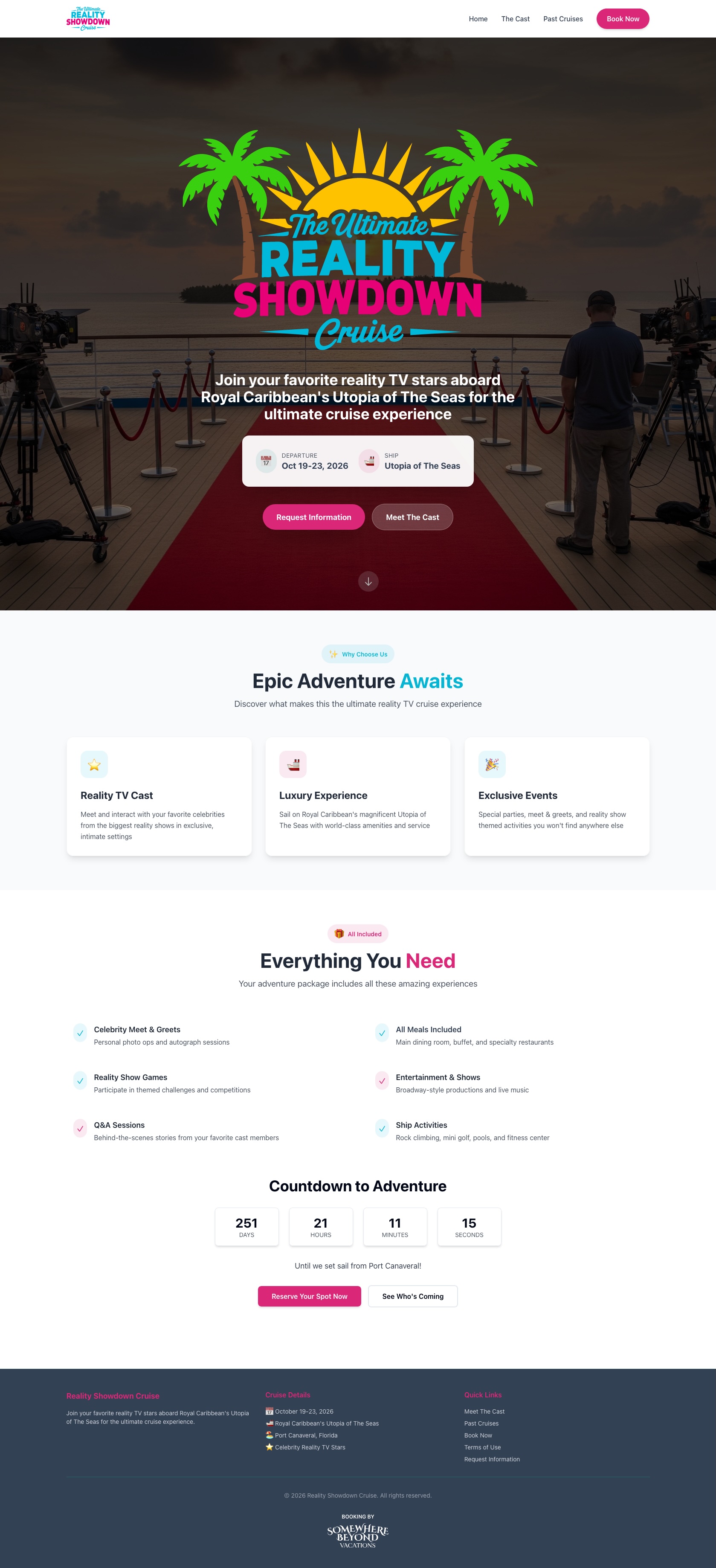 Screenshot of Reality Showdown Cruise